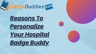 Get Personalized Hospital Badge From Badge Buddies®.com