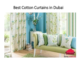 Best Cotton Curtains in Dubai