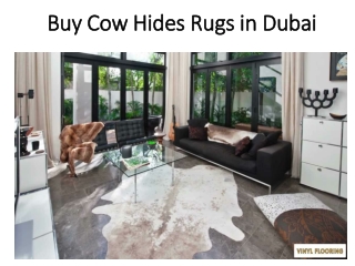 Buy Cow Hides Rugs in Dubai