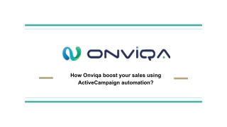 How Onviqa boost your sales using ActiveCampaign automation_