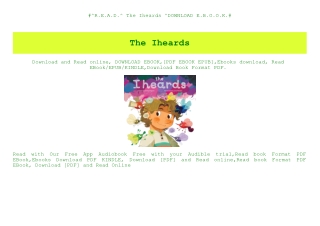 #^R.E.A.D.^ The Iheards ^DOWNLOAD E.B.O.O.K.#