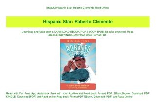 [BOOK] Hispanic Star Roberto Clemente Read Online