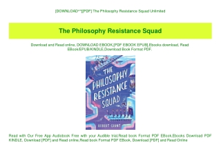 [DOWNLOAD^^][PDF] The Philosophy Resistance Squad Unlimited