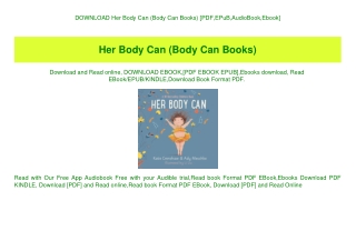 DOWNLOAD Her Body Can (Body Can Books) [PDF EPuB AudioBook Ebook]