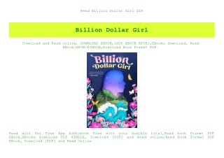 Read Billion Dollar Girl ZIP