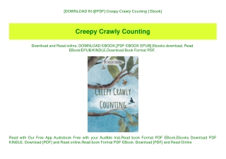 [DOWNLOAD IN @PDF] Creepy Crawly Counting [ Ebook]