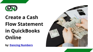 Create a Cash Flow Statement in QuickBooks Online