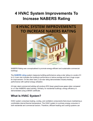 4 HVAC System Improvements To Increase NABERS Rating