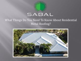 Best Residential Metal Roofing Company in Cape Coral