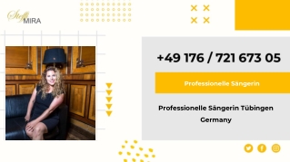 Professionelle Sängerin Tübingen Germany - Steffi Mira