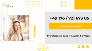 Professionelle Sängerin Aalen Germany - Steffi Mira