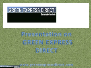 Green Express Direct- Offering Eco-Friendly Products