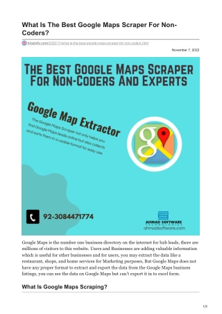 google maps email scraper