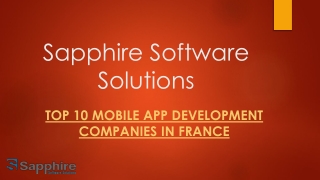 Top 10 Mobile App Development Companies in France