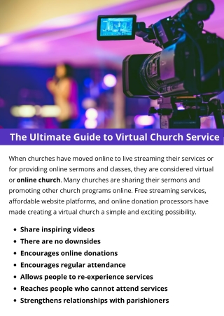 The Ultimate Guide to Virtual Church Service