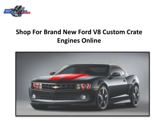 Shop For Brand New Ford V8 Custom Crate Engines Online