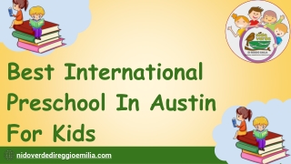 Best International Preschool In Austin For Kids