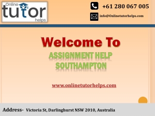 Assignment Help Southampton PPT