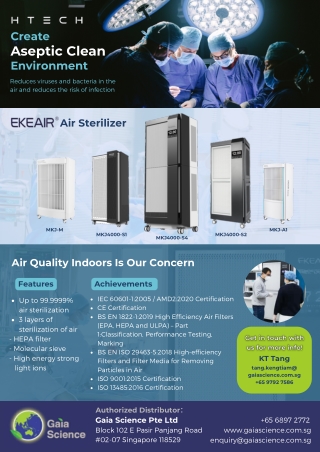 Air Purifier and Sterilizer Equipment