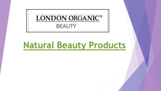 Natural Beauty Products