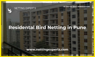 Residental Bird Netting in Pune