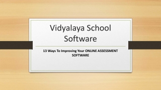 13 Ways To Improving Your ONLINE ASSESSMENT SOFTWARE