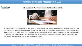 Know about the Australia certificate attestation in UAE
