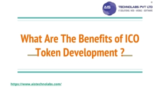 What Are The Benefits of ICO Token Development ?