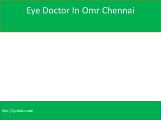 Eye Specialist In Omr