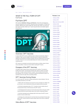What is the Full Form of DPT-PW