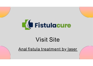 Anal fistula treatment by laser