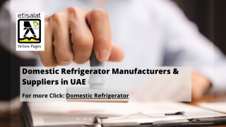 Domestic Refrigerator Manufacturers & Suppliers in UAE