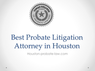 Best Probate Litigation Attorney in Houston - Houston-probate-law.com