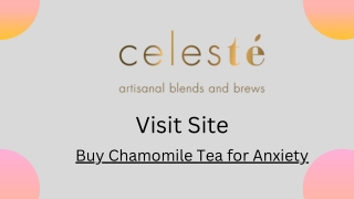 Buy Chamomile Tea for Anxiety