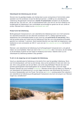 Vakantiepark Callantsoog