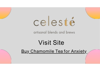 Buy Chamomile Tea for Anxiety