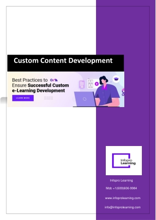 Custom Content Development