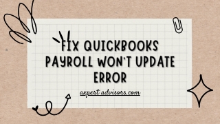 Learn how to resolve QuickBooks Payroll won't Update