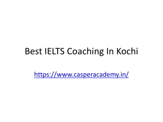 Best IELTS Coaching In Kochi