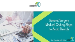 General Surgery Medical Coding Steps to Avoid Denials