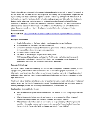 Antithrombin Market Size, Share, Trends, Growth Forecast to 2026