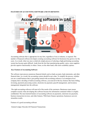 Accounting software in UAE