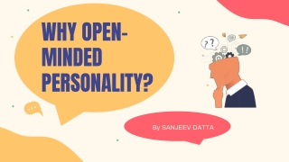 Why Open Minded Personality?