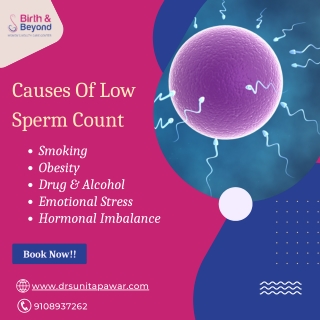 Causes Of Low Sperm Count | Best Gynecologist in HSR Layout | Dr. Sunita Pawar