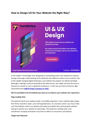 How to Design UX for Your Website the Right Way