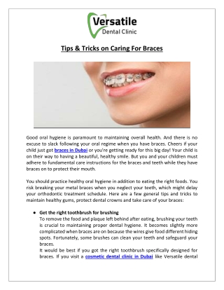 Tips & Tricks on Caring For Braces