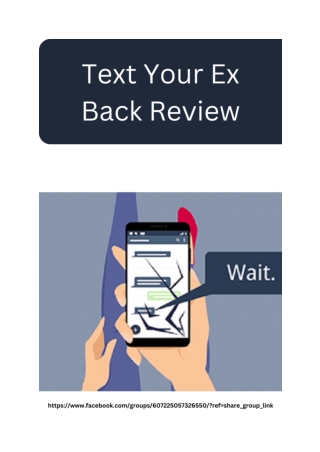 Text Your Ex Back Review