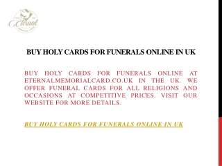 Buy Holy Cards for Funerals Online in Uk  Eternalmemorialcard.co.uk