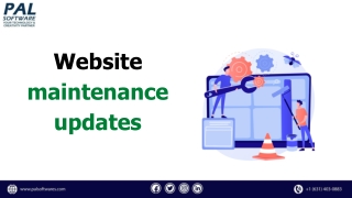 Website maintenance update