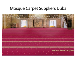 Mosque Carpet Suppliers Dubai